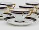 Rosenthal Art Deco Demitasse Cups Saucers Set Of 12 Cobalt Gold Rare Super Fine