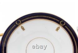 Rosenthal Art Deco Demitasse Cups Saucers Set of 12 Cobalt Gold Rare Super Fine