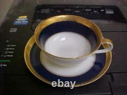 Rosenthal Cobalt Heavy Gold Chain Border Cups & Saucers (10 Sets) AM0001