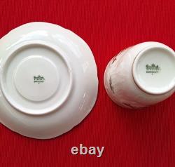 Rosenthal, Collection Sanssouci, Series Moosrose, 2 Coffee Cups and Saucers