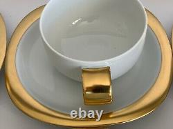 Rosenthal Concept 2 Suomi Gold Cups and Saucers Set of 6
