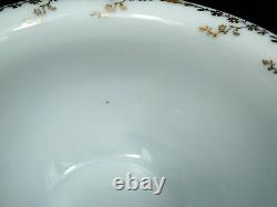 Rosenthal Cup & Saucer Red Gold Rim Flowers Unusual Birds Head Handle 1891-1906