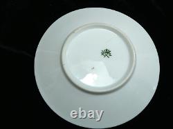 Rosenthal Cup & Saucer Red Gold Rim Flowers Unusual Birds Head Handle 1891-1906