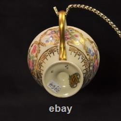 Rosenthal Germany 3 Cups & Saucers Demitasse Pedestal Queen's Bouquet 1952-1975