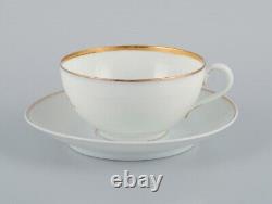 Rosenthal, Germany. Set of three large teacups and matching porcelain saucers