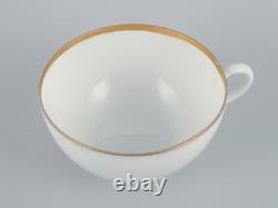 Rosenthal, Germany. Set of three large teacups and matching porcelain saucers