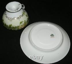 Rosenthal Green Iris 6 Cups & 6 Saucers Gold Trim Louis Seize Line