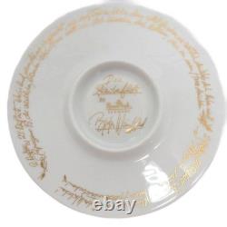 Rosenthal Magic Flute Gold White Cup Saucers Set Of 2 Germany Tableware