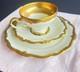 Rosenthal Pompadour Cup Saucer Dessert Plate Gold Encrusted U. S. Zone Germany