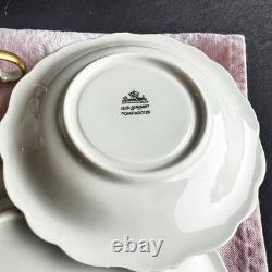 Rosenthal Pompadour Cup Saucer Dessert Plate Gold Encrusted U. S. Zone Germany