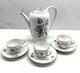 Rosenthal Selb Bavaria Gilded Coffee Pot Flower With 3 Cups & Saucers