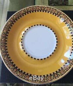 Rosenthal Versace BAROCCO TEA CUP AND SAUCERS 6 sets new in box GOLD