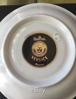 Rosenthal Versace BAROCCO TEA CUP AND SAUCERS 6 sets new in box GOLD