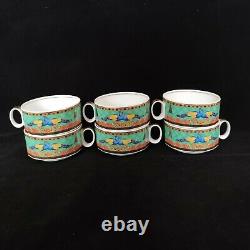 Rosenthal Versace Marco Polo SET of 6 Tea Cups & Saucers (D0096)