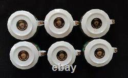 Rosenthal Versace Marco Polo SET of 6 Tea Cups & Saucers (D0096)