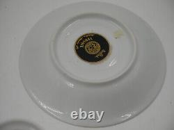 Rosenthal Versace Medaillon Meandre D'or Cup & Saucer White & Gold Wing Handle