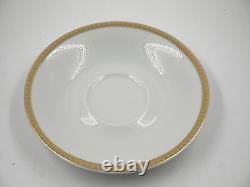 Rosenthal Versace Medaillon Meandre D'or Cup & Saucer White & Gold Wing Handle