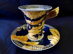 Rosenthal Versace Vanity China, High Coffee Cup & Saucer, 5 Sets Available, New