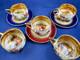 Rosenthal Vienna Austria 1920s Set Demitasse 3 Cups & 5 Saucers-fantastic
