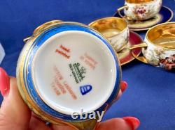 Rosenthal Vienna Austria 1920s Set Demitasse 3 Cups & 5 Saucers-Fantastic