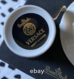 Rosenthal X Versace Vanity La Doree Coffee Cup and Saucer New