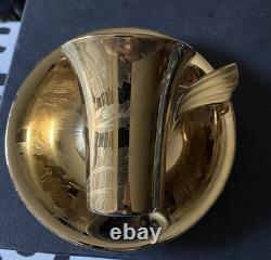 Rosenthal X Versace Vanity La Doree Coffee Cup and Saucer New
