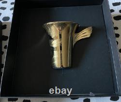 Rosenthal X Versace Vanity La Doree Coffee Cup and Saucer New