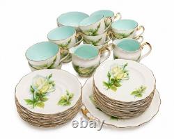 Roslyn Tea Cups Set 11 Trios Plus More- Wheatcroft Famous Roses No 3 Virgo