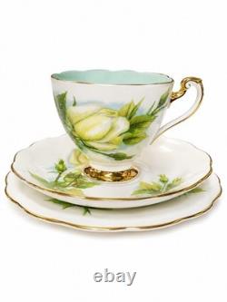 Roslyn Tea Cups Set 11 Trios Plus More- Wheatcroft Famous Roses No 3 Virgo