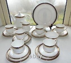 Royal Albert China Clarence Pattern 22PC Teapot Plates Cup Saucer Jug Bowl