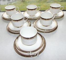 Royal Albert China Clarence Pattern 22PC Teapot Plates Cup Saucer Jug Bowl