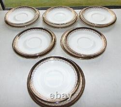 Royal Albert China Clarence Pattern 22PC Teapot Plates Cup Saucer Jug Bowl