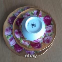 Royal Albert Crown China English Rose Gold Antique tea set Gold Gilded