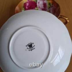 Royal Albert Crown China English Rose Gold Antique tea set Gold Gilded
