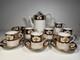Royal Albert Crown China Imari Coffee Set C1925 Cobalt Blue Gold 6 Cups England