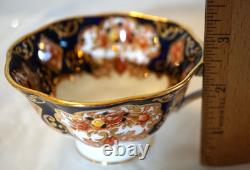 Royal Albert Derby Heirloom Imari 7 Cups & Saucers Bone China Gold Trim England