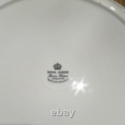 Royal Albert English Beauty Bone China Tea Cup & Saucer Set Floral Pink
