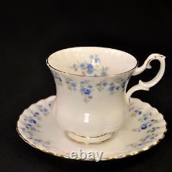 Royal Albert Footed Mini 5 Sets Cups Saucers Montrose Memory Lane Gold 1965-2007