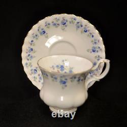 Royal Albert Footed Mini 5 Sets Cups Saucers Montrose Memory Lane Gold 1965-2007