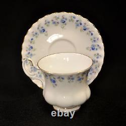 Royal Albert Footed Mini 5 Sets Cups Saucers Montrose Memory Lane Gold 1965-2007