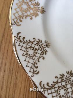Royal Albert Gold Lace White Gilded Tea Coffee 5+ Trio Sets Bone China England