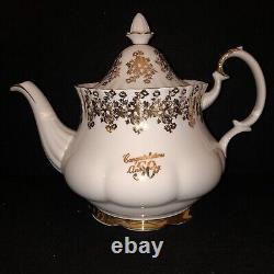 Royal Albert Golden Anniversary large teapot in excellent condition c/w 2x Duos