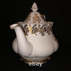 Royal Albert Golden Anniversary large teapot in excellent condition c/w 2x Duos