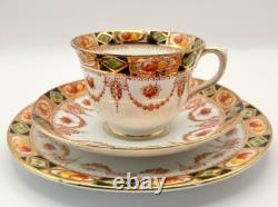 Royal Albert Imari Tea Service for 6 in Devon Black Design RARE FIND