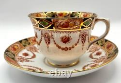 Royal Albert Imari Tea Service for 6 in Devon Black Design RARE FIND