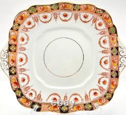 Royal Albert Imari Tea Service for 6 in Devon Black Design RARE FIND