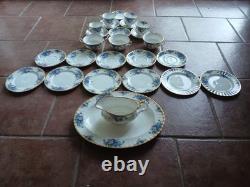 Royal Albert Moonlight Rose Tea Set 26 Piece Bone China Platter Cups Bowls