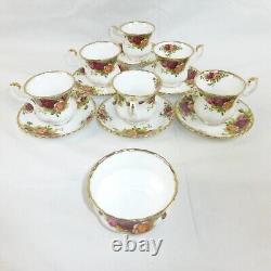 Royal Albert Old Country Roses 1962 Set of 6 Coffee Cups & Saucers Vintage