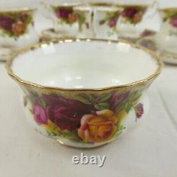 Royal Albert Old Country Roses 1962 Set of 6 Coffee Cups & Saucers Vintage