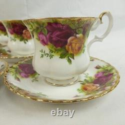 Royal Albert Old Country Roses 1962 Set of 6 Coffee Cups & Saucers Vintage